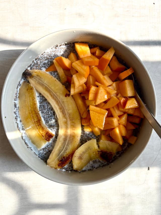Chia Pudding Banana Cinnamon