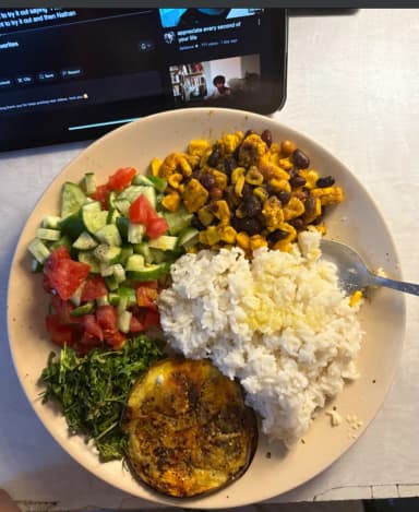 Rice Begun Bhaja